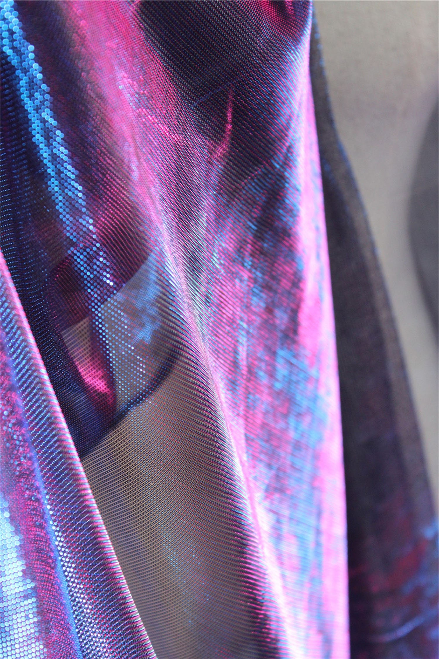 Reflective Holographic Laser Fabric Psychedelic Violet | Etsy