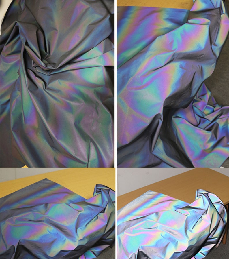 Reflective Laser Holographic Fabric Illusion Hologram Fabric Etsy