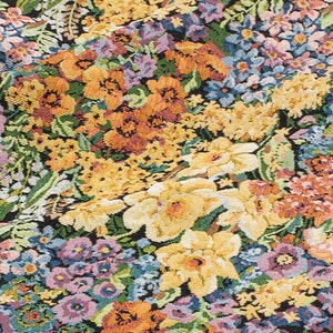 Blossom Thick Jacquard Fabric, Upholstery Fabric Tapestry Damask Brocade For Furnishing, Dress  DIY fabric 57 inches width