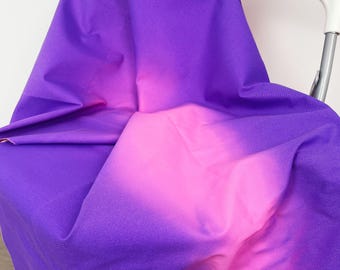 Thermochromer Canvas-Stoff, Lila in Pink übergehender Stoff, Drill-Stoff, Hitze-reaktiver Stoff, Heat Sense of Color Stoff