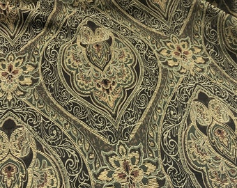 Retro Jacquard Fabric, Classic Paisley Brocade, Damask Fabric for Dress, Haute Couture, DIY fabric 59 inches width