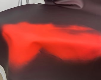 Thermochromic Fabric, Black Change to Red PU Fabric, Heat-reactive Fabric, Heat Sense of Color Fabric