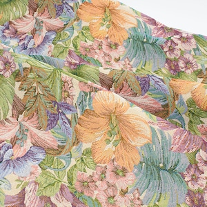 Floral Brocade Fabric, Jacquard Fabric, Tapestry Damask For Furnishing, Upholstery, Dress DIY fabric 57 inches width