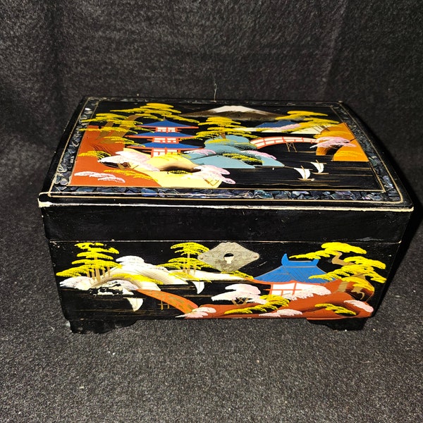 Crestline Vintage Japanese Music Box Etsy