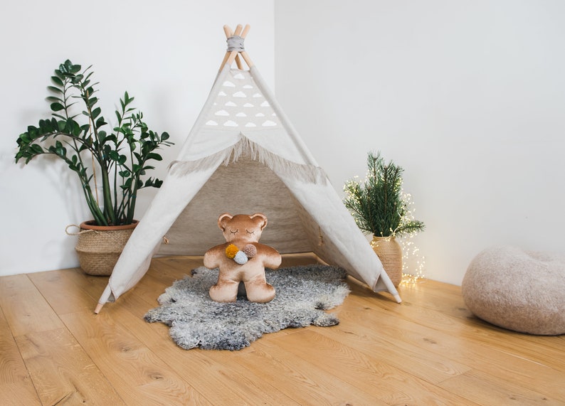 Teddy Bear Stuffed Animal for Kids Room Decor image 7