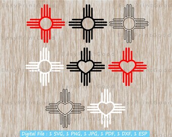 Download Zia Symbol Svg Etsy