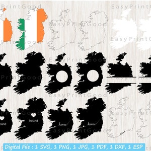 Republik Irland Karte Svg, Irland Karte Svg, Irland Umriss Svg, Irland Monogramm, Liebe Irland, Irland Home, irische SVG, geschnitten Datei, Cricut
