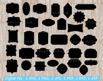 Vintage Frames SVG Bundle: Classic Decorative Vector Frames (Digital Download)