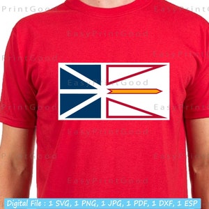 Op de afbeelding: Rood T-shirt met een wit, blauw en rood vlagontwerp. De vlag heeft een gele streep in het midden.