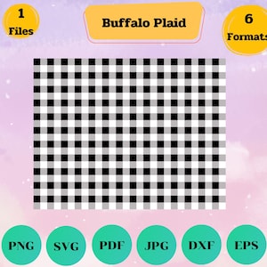 Buffalo Plaid Svg Pattern Svg Seamless Background Clipart Check Pattern Svg Buffalo Svg Silhouette Cut file Cricut svg jpg png eps dxf file