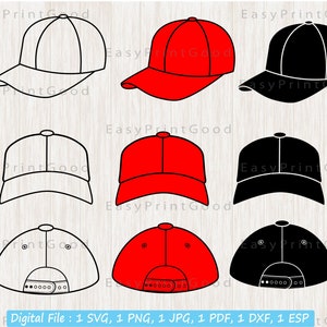 Baseball Cap Svg, Baseball Hut Svg, Baseball Cap Clipart, Rückwärts Cap, Rap Cap, Snapback Cap, Hut Svg, Softball Svg, schneiden Datei, Cricut Svg