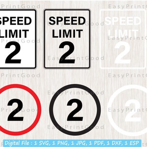 Blanco MPH Speed Limit 2 Teken Svg, Twee jaar oude verjaardag, Auto's, Snelheidslimiet 2 Clipart, Snelheidslimiet, Jongens 2e verjaardagsfeest, Cut file, Cricut