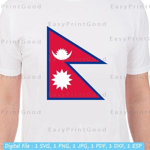 Nepal Flag Svg Bundle, Nepal National Flag, Nepal Nation Country Banner ...