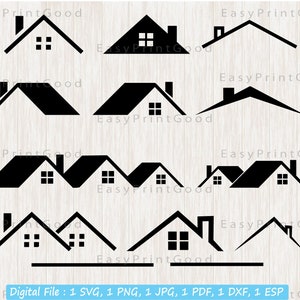 House Roof Svg, House Roof Frame Svg, Roofing Svg, Roofer Svg, Realtor Real Estate Roof Svg, Realtor Real Estate Bundle, Cut file, Cricut