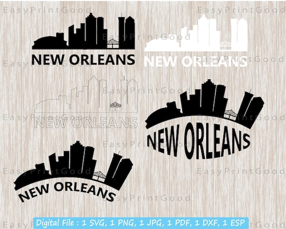 New Orleans Skyline SVG: Cityscape Silhouette Cut File (Digital Download)
