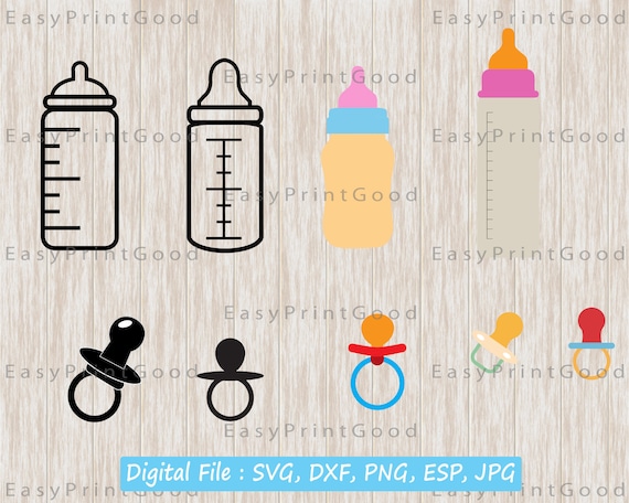 Download Baby Bottle Svg Baby Nipples Svg Baby Bottle Clipart Baby Etsy
