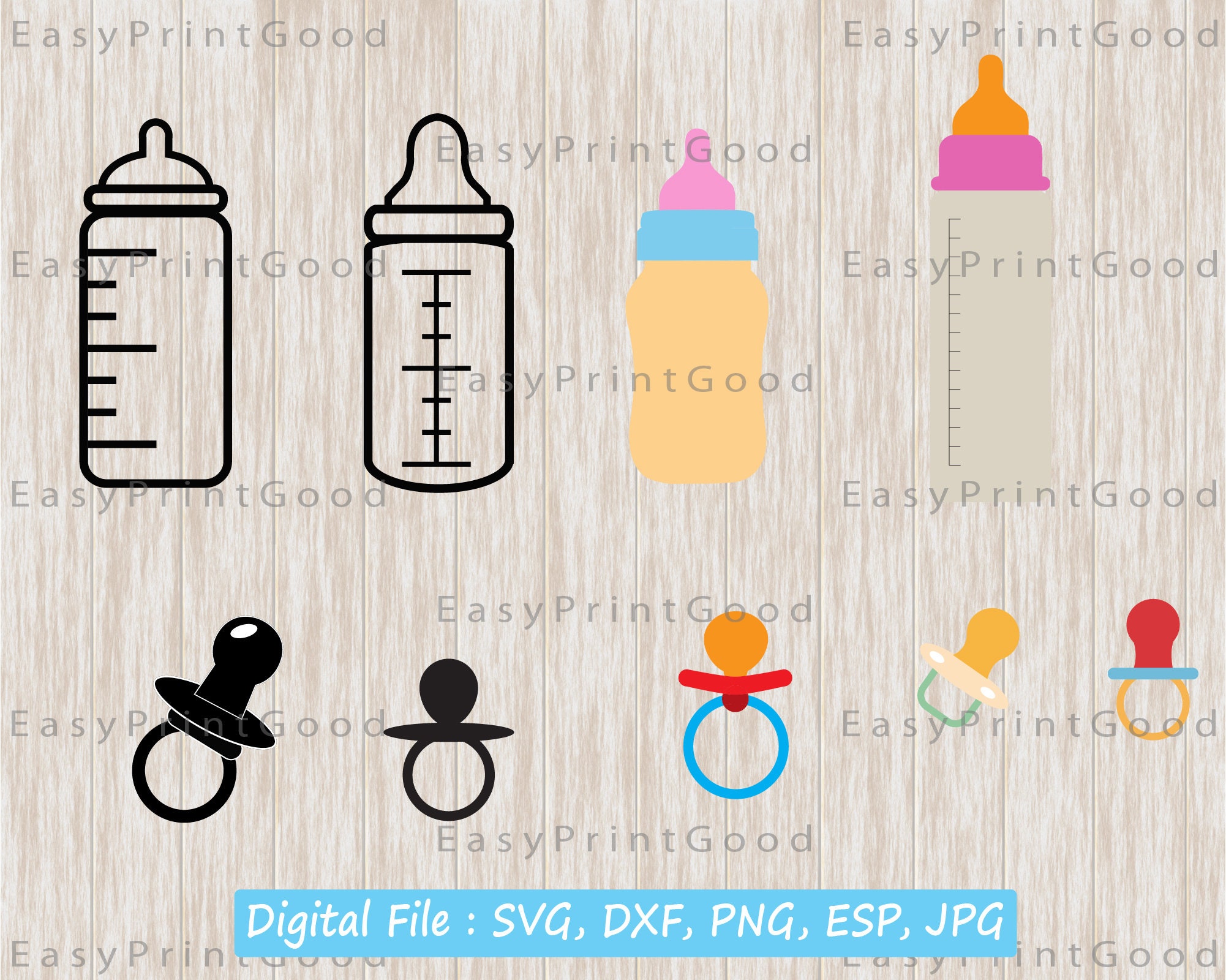 Download Baby Bottle Svg Baby Nipples Svg Baby Bottle Clipart Baby Etsy