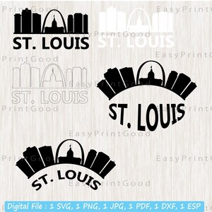 St Louis Skyline SVG Bundle: City Shirt Design (Digital Download)