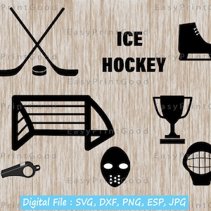 Hockey Svg Hockey Stick Svg Ice Hockey Clipart Hockey Sticks & Hockey Puck Monogram Svg Hockey Bundle Svg Love Hockey SVG Cut file Cricut