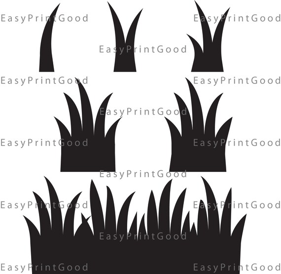 Download Marsh Grass Lawn Grass Grass Silhouette Grass Clipart Grass Etsy