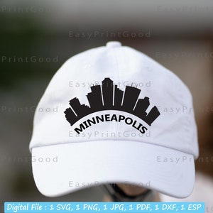 Skyline Minneapolis Svg, Minneapolis USA, Minneapolis Skyline Silhouette, United States, City Skyline, Outline, Cut file, Cricut, Glowforge image 7