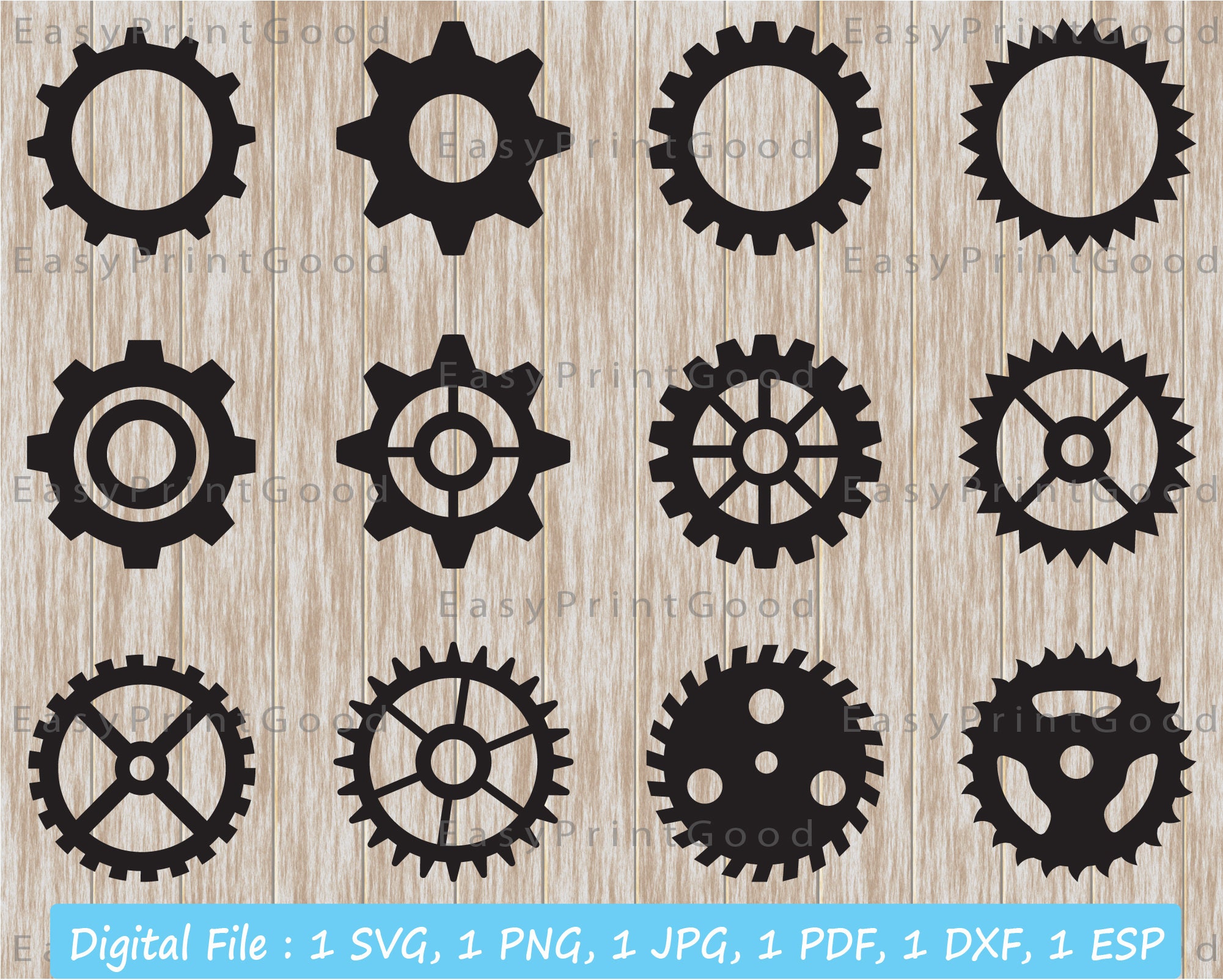 12 Gears Svg, Steampunk Svg, Gears Clipart, Steampunk Gears Svg, Gears  Bundle, Gears Svg, Cogs Svg, Gears Silhouette, Cut File, Cricut Svg 