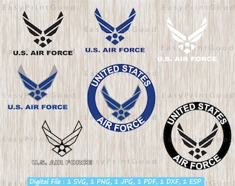 U.S. Air Force Bundle Svg, United States Airforce Logo, Air Force, Military, Patriotic, Clipart, Tshirt, Cut file, Silhouette, Cricut Svg