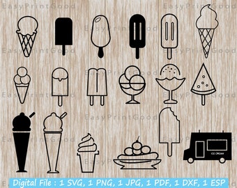 Ice Cream Clipart Bundle: Summer Designs (Digital Download)