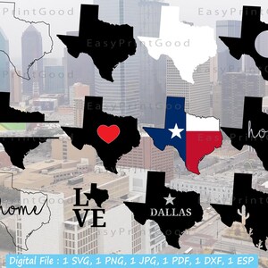 Texas State Svg Bundle, Texas SVG File, Texas Flag SVG, Texas Map Svg, Dallas Texas Svg,Texas Cut File, State Svg, SVG File for Cricut