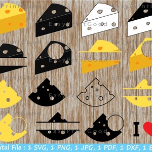 Cheese Svg Cheese Vector Cheese Clipart Food Clipart Food Download Kitchen Svg Cheese Silhouette Cheese Vinyl Cut File  Cricut svg
