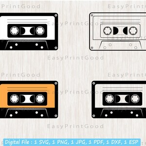 Audio Cassette Tape Svg, Audio Tape, Cassette Clipart, Cassette Tape, Cassette Tape Outline, Music Tape, Cassette,  Retro, Cut file, Cricut