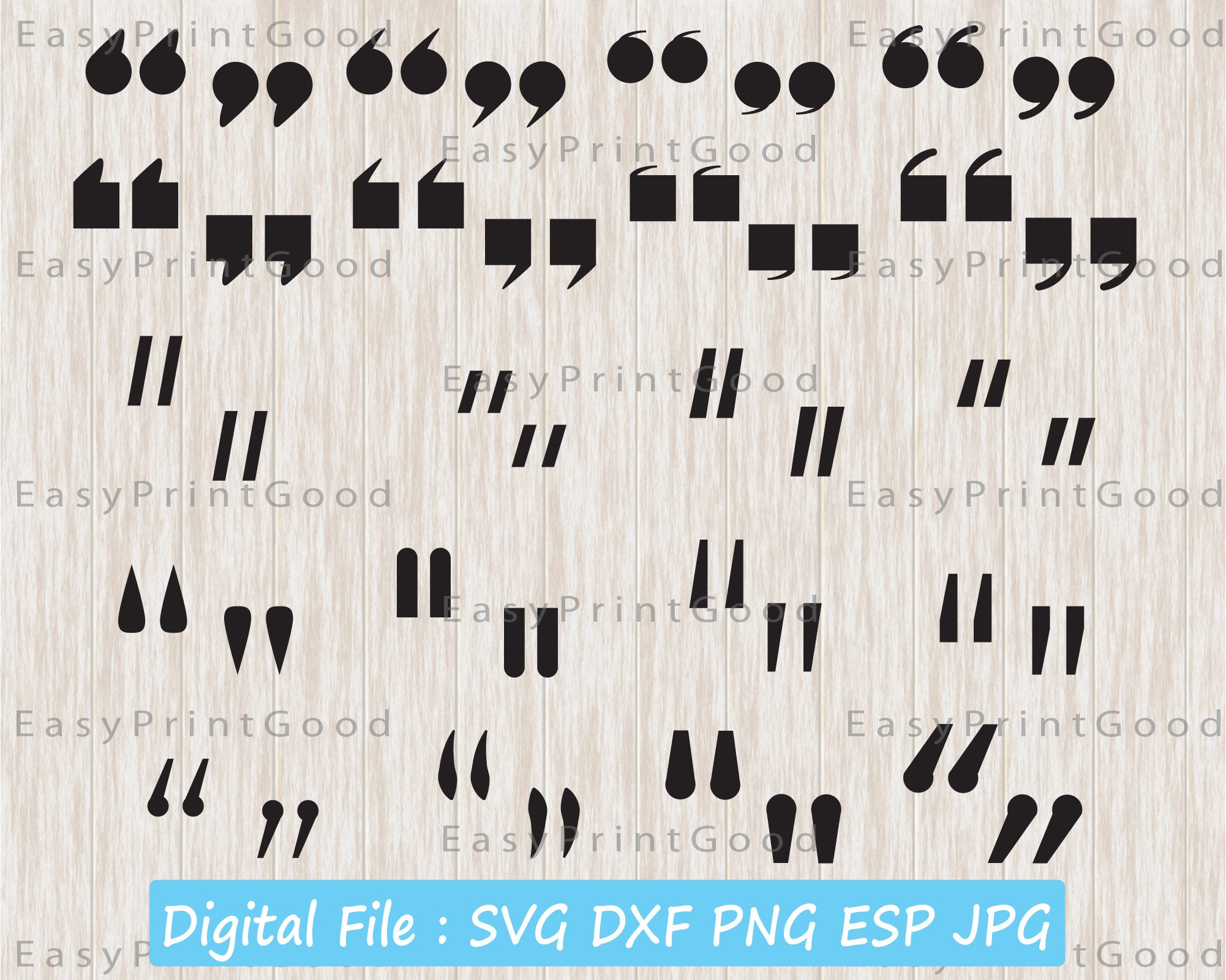 Download Quotation Marks Svg Citation Marks Clipart Guillemets Svg Etsy