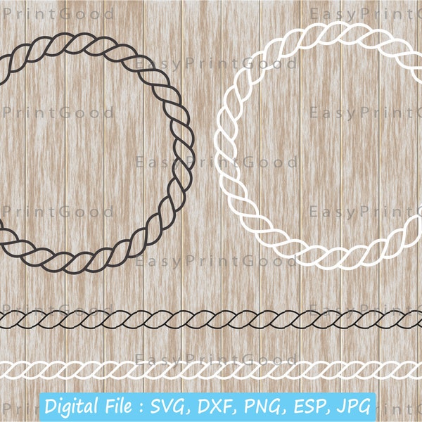 Shield Frame Svg Rope Frame Svg Diamond Ring Clipart Rope Twisted Border Svg Rope Svg Bundle Rope Clipart Nautical Silhouette Cricut