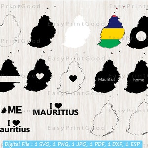Mauritius Svg Bundle, Mauritius Karte Svg, Mauritius Flagge Karte Svg, Mauritius Flagge Karte Svg, Mauritius Umriss, Monogramm Rahmen, Cut File, Cricut