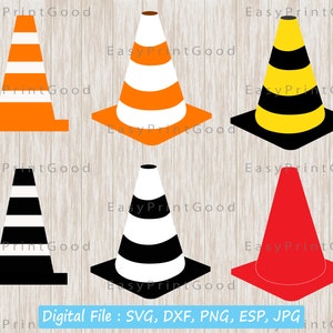 Traffic Cone Svg Road Hazard Cone Svg Safety Caution Svg Traffic Cone Clipart Construction svg Traffic Cone Silhouette SVG File for Cricut