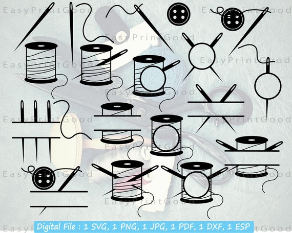 Thread Needle Clipart Vector Images (over 270)
