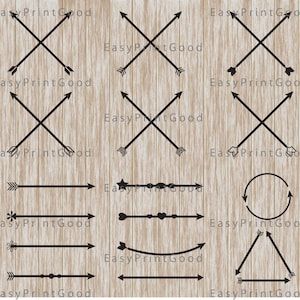 Arrow Svg Arrow Cutting File Arrow Silhouette Arrow file for Cricut Decorative Arrow Clipart Svg Png Jpg Esp Dxf FIle Cut File Digital File