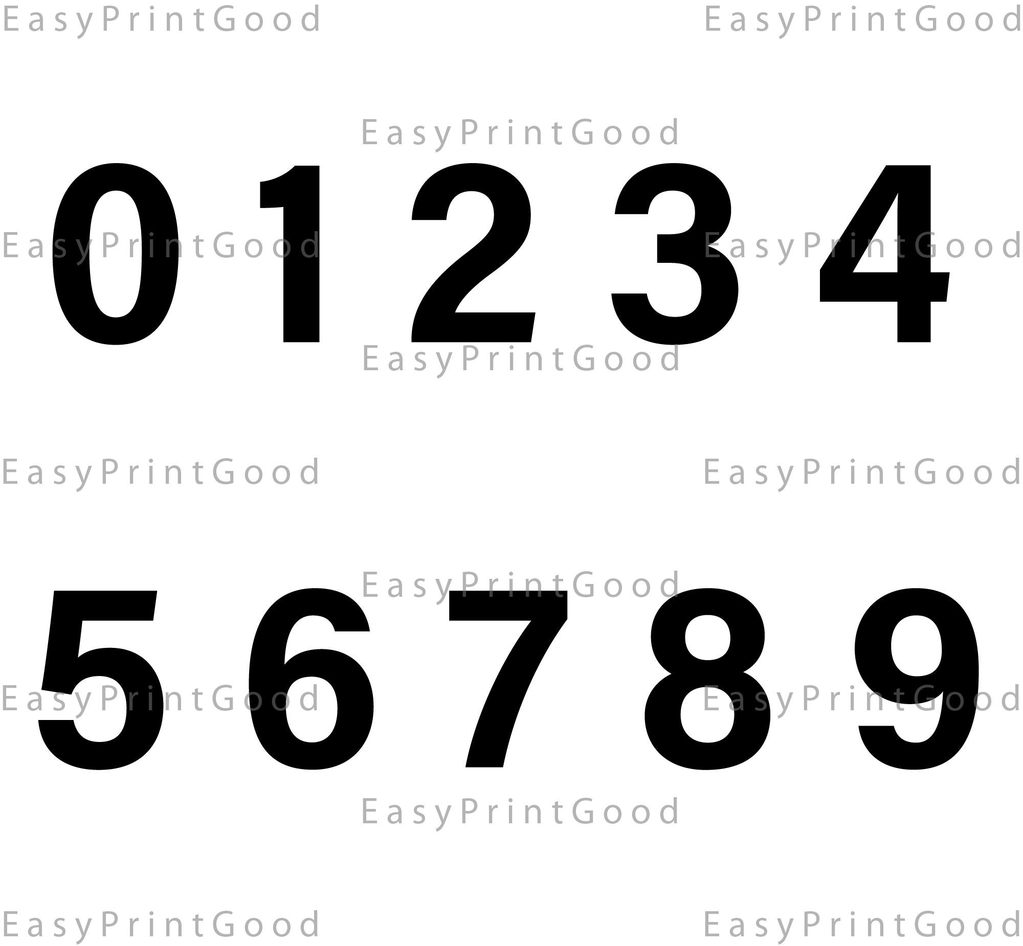 Download Numbers Svg Birthday Font Numbers Svg 0 To 9 Svg File For Etsy