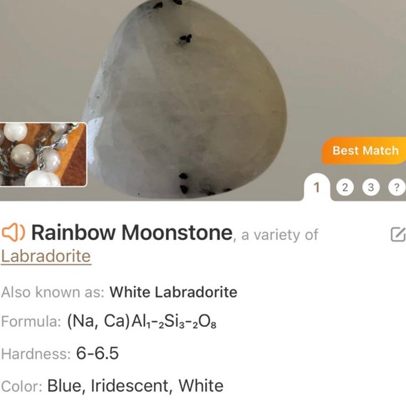 Marlyn Schiff rainbow moonstone and agate slab ne… - image 9