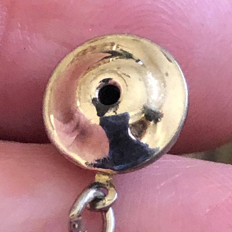 Men\u2019s Vintage gold tone tie tack pin with chain