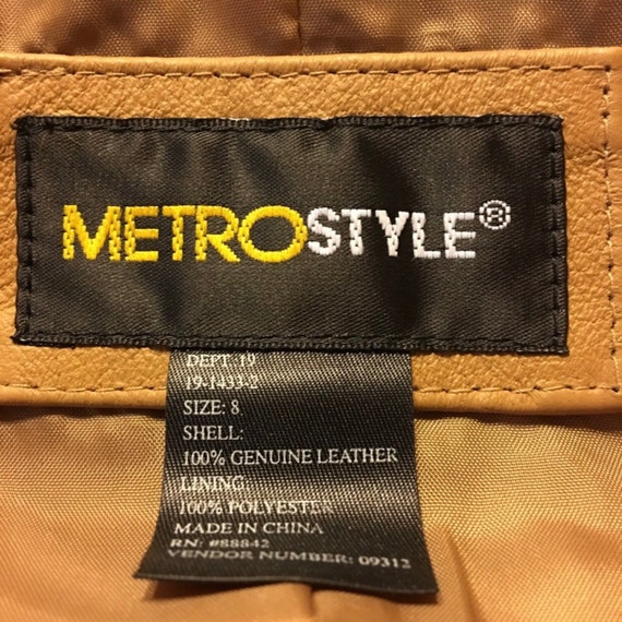 Metro Style western style genuine leather jacket - image 7