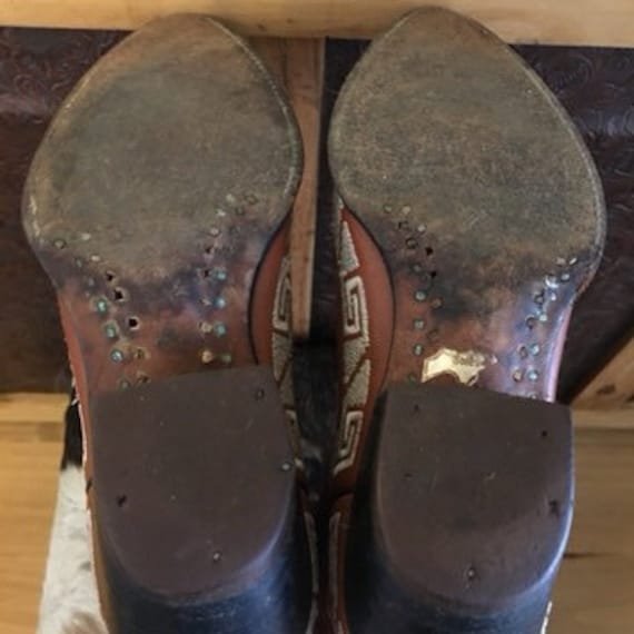 Ladies Vintage Rudel Stitched Leather Western Boots 7.5 Etsy