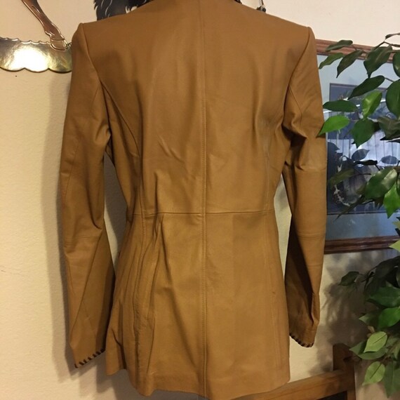 Metro Style western style genuine leather jacket - image 5