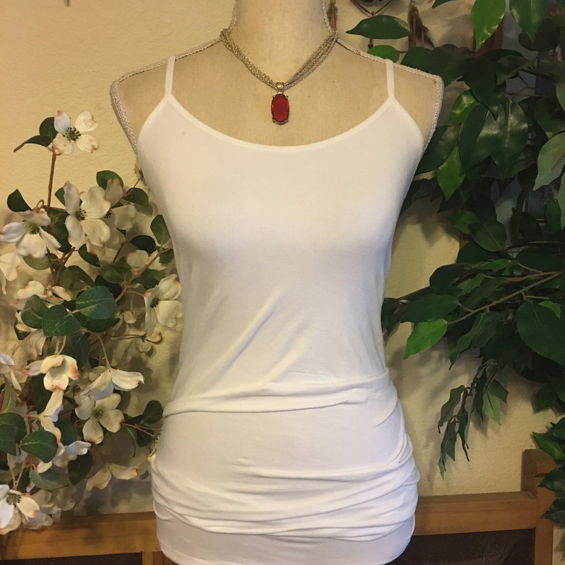 Vintage oval faceted glass stone chain necklace