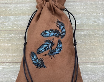 A Feathered Embroidery Tarot Bag