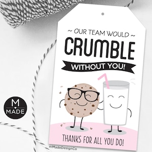 Unser Team Würde Ohne Sie Tags Cookie Tags Mitarbeiter Wertschätzung Team Dankeschön Geschenkanhänger Team Wertschätzung Arbeitsplatz Mitarbeiter Geschenke