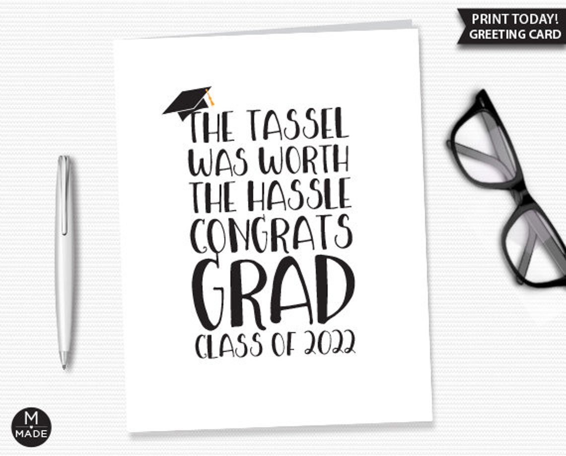 Graduation Card Printable Graduation Congratulations Card Etsy