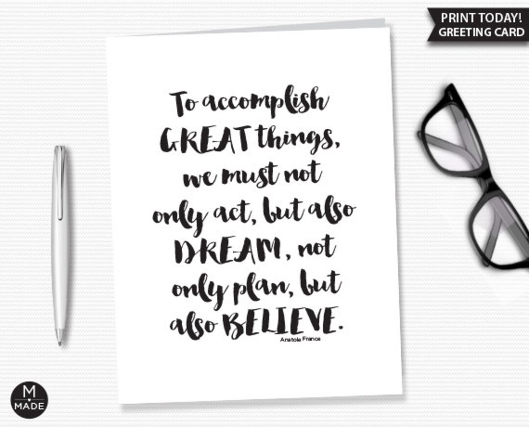 Graduation Card Printable, Quote Greeting Card, Graduation ...