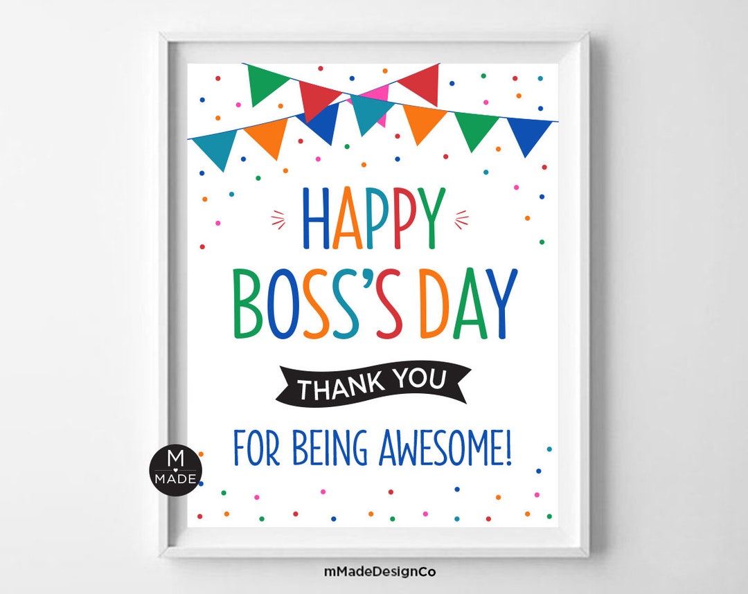 boss-day-sign-happy-boss-s-day-boss-appreciation-sign-for-office-thank-you-for-being-awesome-boss-day-appreciation-poster-flags-8x10-etsy for Free Printable Boss S Day Cards Boss Day Sign Happy Boss's Day Boss Appreciation Sign for Office Thank You for Being Awesome Boss Day Appreciation Poster Flags 8x10 - Etsy for Free Printable Boss S Day Cards