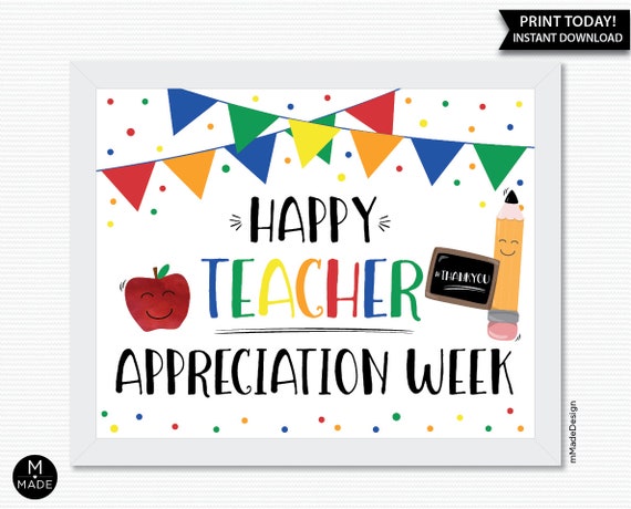 teacher appreciation week thank you